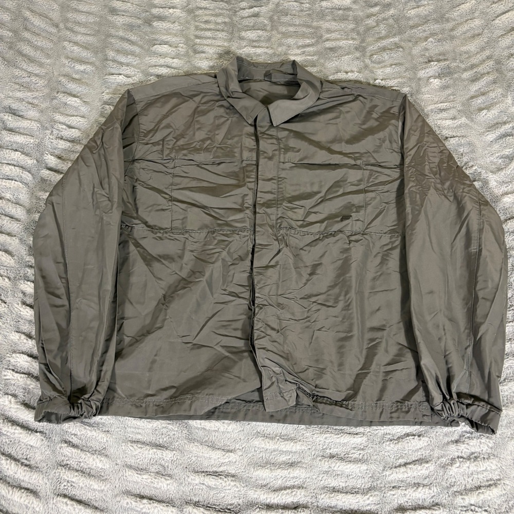 Fabletics Mens Gray Snap Front Lightweight Active Jacket JT2252572-0770 L